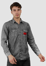 Load image into Gallery viewer, fanideaz Branded Mens Full Sleeve Cotton Anime Printed Denim Shirt for Men