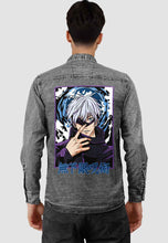 Load image into Gallery viewer, fanideaz Branded Mens Full Sleeve Cotton Anime Printed Denim Shirt for Men