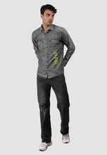 Load image into Gallery viewer, fanideaz Branded Mens Full Sleeve Cotton Anime Printed Denim Shirt for Men