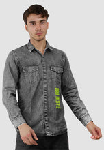 Load image into Gallery viewer, fanideaz Branded Mens Full Sleeve Cotton Anime Printed Denim Shirt for Men