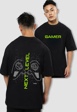 Load image into Gallery viewer, fanideaz Mens Half Sleeve Oversized Gamer Printed Cotton Tshirt
