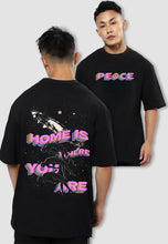Load image into Gallery viewer, fanideaz Mens Half Sleeve Oversized Peace Printed Cotton Tshirt