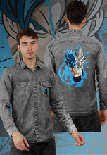Load image into Gallery viewer, fanideaz Branded Mens Full Sleeve Cotton Anime Printed Denim Shirt for Men