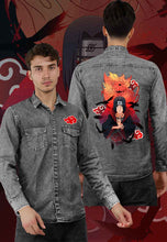 Load image into Gallery viewer, fanideaz Branded Mens Full Sleeve Cotton Anime Printed Denim Shirt for Men