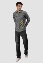 Load image into Gallery viewer, fanideaz Branded Mens Full Sleeve Cotton Anime Printed Denim Shirt for Men