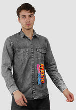 Load image into Gallery viewer, fanideaz Branded Mens Full Sleeve Cotton Anime Printed Denim Shirt for Men