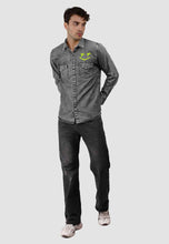 Load image into Gallery viewer, fanideaz Branded Mens Full Sleeve Cotton Anime Printed Denim Shirt for Men