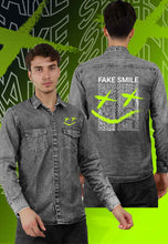 Load image into Gallery viewer, fanideaz Branded Mens Full Sleeve Cotton Anime Printed Denim Shirt for Men