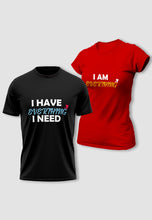 Load image into Gallery viewer, fanideaz Branded Cotton Matching Printed Couples Combo T-Shirt