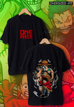 Load image into Gallery viewer, fanideaz Mens Half Sleeve Oversized Anime Printed Cotton Tshirt