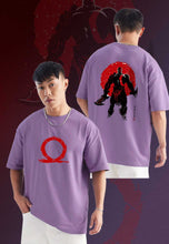 Load image into Gallery viewer, fanideaz Mens Half Sleeve Oversized God of WAR Printed Cotton Tshirt