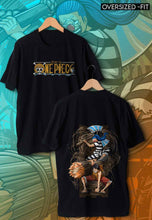 Load image into Gallery viewer, fanideaz Mens Half Sleeve Oversized Anime Printed Cotton Tshirt