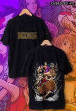 Load image into Gallery viewer, fanideaz Mens Half Sleeve Oversized Anime Printed Cotton Tshirt