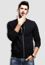 Load image into Gallery viewer, fanideaz Men’s Full Sleeve Cotton Diamond Cut Bomber Jacket With Side Pockets