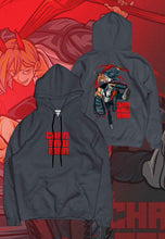 Load image into Gallery viewer, fanideaz Mens Cotton Graphic ChainSaw Man Printed Hooded Sweatshrits for Men