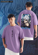Load image into Gallery viewer, fanideaz Mens Half Sleeve Oversized Jujutsu Kaisen Printed Cotton Tshirt
