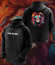 Load image into Gallery viewer, fanideaz Mens Cotton Graphic THE KING Printed Hooded Sweatshrits for Men