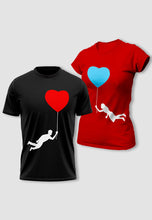 Load image into Gallery viewer, fanideaz Branded Cotton Matching Printed Couples Combo T-Shirt