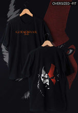 Load image into Gallery viewer, fanideaz Mens Half Sleeve Oversized God of WAR Printed Cotton Tshirt