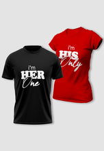 Load image into Gallery viewer, fanideaz Branded Cotton Matching Printed Couples Combo T-Shirt