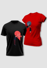 Load image into Gallery viewer, fanideaz Branded Cotton Matching Printed Couples Combo T-Shirt
