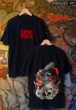 Load image into Gallery viewer, fanideaz Mens Half Sleeve Oversized Anime Printed Cotton Tshirt