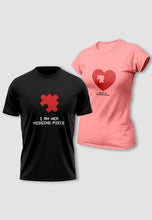 Load image into Gallery viewer, fanideaz Branded Cotton Matching Printed Couples Combo T-Shirt