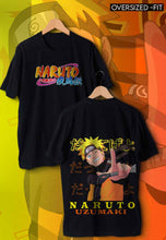 Load image into Gallery viewer, fanideaz Mens Half Sleeve Oversized Anime Naruto Printed Cotton Tshirt