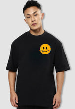 Load image into Gallery viewer, fanideaz Mens Half Sleeve Oversized Skull Smilely Printed Cotton Tshirt