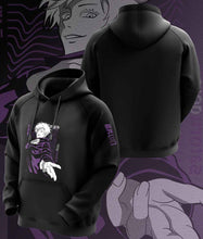 Load image into Gallery viewer, fanideaz Mens Cotton Graphic Satoru Gojo Printed Hooded Sweatshrits for Men
