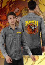Load image into Gallery viewer, fanideaz Branded Mens Full Sleeve Cotton Anime Printed Denim Shirt for Men