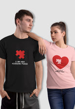 Load image into Gallery viewer, fanideaz Branded Cotton Matching Printed Couples Combo T-Shirt