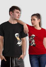 Load image into Gallery viewer, fanideaz Branded Cotton Matching Printed Couples Combo T-Shirt