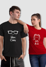 Load image into Gallery viewer, fanideaz Branded Cotton Matching Printed Couples Combo T-Shirt
