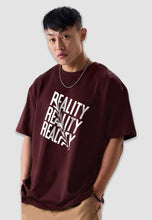 Load image into Gallery viewer, fanideaz Mens Half Sleeve Oversized Reality Printed Cotton Tshirt