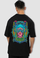 Load image into Gallery viewer, fanideaz Mens Half Sleeve Oversized Mandala Art Printed Cotton Tshirt