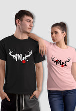 Load image into Gallery viewer, fanideaz Branded Cotton Matching Printed Couples Combo T-Shirt