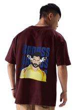 Load image into Gallery viewer, MS Dhoni Oversized IPL Tee – Unisex | Cotton | Fanideaz Exclusive