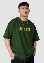 Load image into Gallery viewer, fanideaz Mens Half Sleeve Oversized Duck in Style Printed Cotton Tshirt