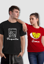 Load image into Gallery viewer, fanideaz Branded Cotton Matching Printed Couples Combo T-Shirt