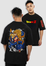 Load image into Gallery viewer, fanideaz Mens Half Sleeve Oversized Anime Dragon Ball Z Printed Cotton Tshirt
