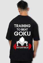 Load image into Gallery viewer, fanideaz Mens Half Sleeve Oversized Goku Printed Cotton Tshirt