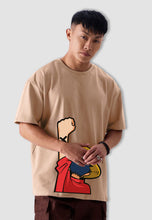 Load image into Gallery viewer, fanideaz Mens Half Sleeve Oversized Onepiece Printed Cotton Tshirt