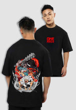 Load image into Gallery viewer, fanideaz Mens Half Sleeve Oversized Anime Printed Cotton Tshirt