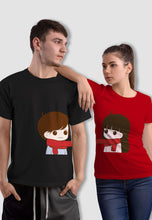 Load image into Gallery viewer, fanideaz Branded Cotton Matching Printed Couples Combo T-Shirt