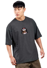 Load image into Gallery viewer, fanideaz Mens Half Sleeve Oversized Foodie Panda Printed Cotton Tshirt
