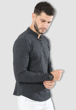 Load image into Gallery viewer, fanideaz Surfer Printed Men's Cotton Full Sleeve T-Shirt with Distorted Neck