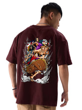 Load image into Gallery viewer, fanideaz Mens Half Sleeve Oversized OnePiece Printed Cotton Tshirt