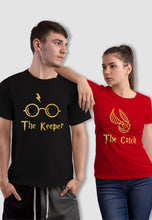 Load image into Gallery viewer, fanideaz Branded Cotton Matching Printed Couples Combo T-Shirt