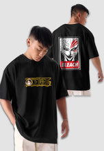 Load image into Gallery viewer, fanideaz Mens Half Sleeve Oversized Bleach Printed Cotton Tshirt